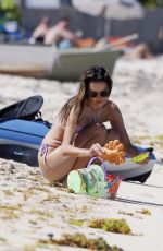 ALESSANDRA AMBROSIO in Bikini and Richard Lee on Vacation in St.Barths 02/24/2022