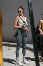 ALESSANDRA AMBROSIO Leaves a Gym in West Hollywood 03/15/2022
