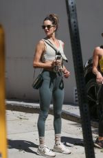 ALESSANDRA AMBROSIO Leaves Workout in West Hollywood 03/15/2022