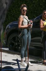 ALESSANDRA AMBROSIO Leaves Workout in West Hollywood 03/15/2022