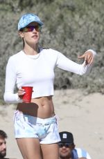 ALESSANDRA AMBROSIO Out at a Beach in Santa Monica 03/13/2022