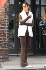 ALESSANDRA AMBROSIO Out for Coffee in Brentwood 03/04/2022