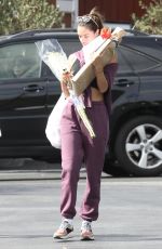 ALESSANDRA AMBROSIO Out for Flowers in Brentwood 03/19/2022