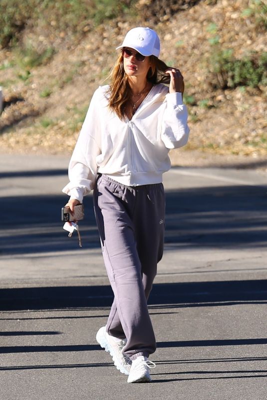 ALESSANDRA AMBROSIO Out Hiking in Los Angeles 03/29/2022