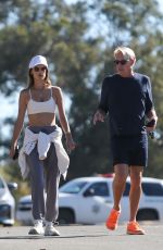 ALESSANDRA AMBROSIO Out Hiking with Stewart Shining in Pacific Palisades 03/01/2022