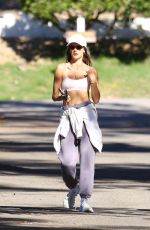ALESSANDRA AMBROSIO Out Hiking with Stewart Shining in Pacific Palisades 03/01/2022