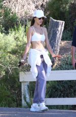 ALESSANDRA AMBROSIO Out Hiking with Stewart Shining in Pacific Palisades 03/01/2022