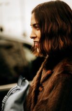 ALEXA CHUNG Arrives at Loewe Fashion Show in Paris 03/05/2022