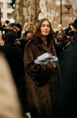 ALEXA CHUNG Arrives at Loewe Fashion Show in Paris 03/05/2022