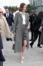 ALEXA CHUNG Leaves Dior Fashion Show at PFW in Paris 03/01/2022