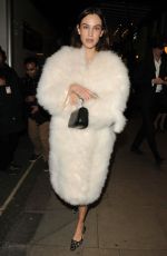 ALEXA CHUNG Night Out in London 03/10/2022