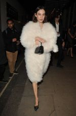 ALEXA CHUNG Night Out in London 03/10/2022