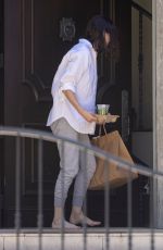 ALEXANDRA DADDARIO Gets Food and Drinks Delivered to Her Home in Los Angeles 03/23/2022