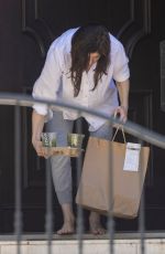 ALEXANDRA DADDARIO Gets Food and Drinks Delivered to Her Home in Los Angeles 03/23/2022