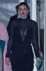 ALEXANDRA DADDARIO Leaves 2022 Vanity Fair Oscar Party in Beverly Hills 03/27/2022