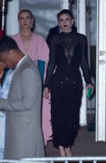 ALEXANDRA DADDARIO Leaves 2022 Vanity Fair Oscar Party in Beverly Hills 03/27/2022