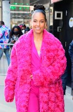 ALICIA KEYS Arrives at Good Morning America in New York 03/08/2022