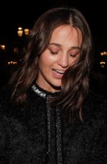ALICIA VIKANDER Arrives at Her Hotel in Paris 03/07/2022