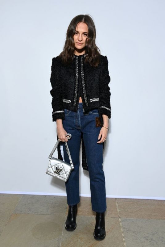 ALICIA VIKANDER at Louis Vuitton Fashion Show in Paris 03/07/2022