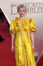 ALISON SUDOL at Fantastic Beasts: The Secrets of Dumbledore Premiere in London 03/29/2022