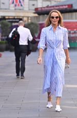 AMANDA HOLDEN Arrives at Global Radio Studios in London 03/24/2022
