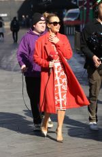 AMANDA HOLDEN Filming at Leicester Square in London 03/08/2022