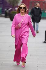 AMANDA HOLDEN Leaves Global Radio Studios in London 03/07/2022