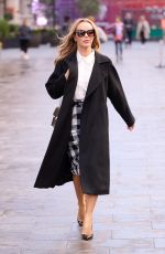 AMANDA HOLDEN Leaves Global Radio Studios in London 03/17/2022