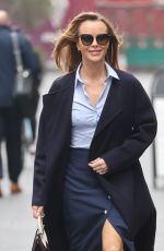 AMANDA HOLDEN Leaves Heart Radio in London 03/29/2022