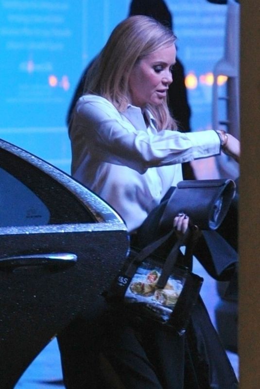 AMANDA HOLDENLeaves Global Radio Studios in London 03/01/2022