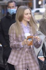 AMANDA SEYFRIED Arrives at Good Morning America in New York 03/03/2022