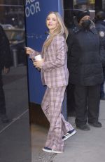 AMANDA SEYFRIED Arrives at Good Morning America in New York 03/03/2022