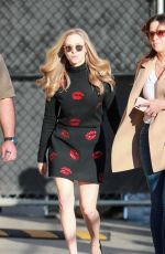 AMANDA SEYFRIED Arrives at Jimmy Kimmel Live in Hollywood 02/25/2022