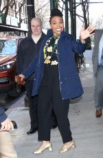 AMBER RUFFIN Leavs Tamron Hall in New York 03/16/2022