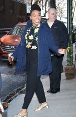 AMBER RUFFIN Leavs Tamron Hall in New York 03/16/2022