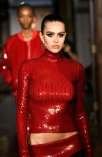 AMELIA HAMLIIN Walks Runway at Tresemme x Laquan Smith Fashion Show in New York 02/14/2022