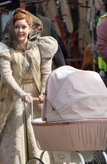 AMY ADAMS on the Set of Enchanted Sequel in Hambleden 03/28/2022