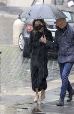 ANGELINA JOLIE Out and About in Rome 03/30/2022