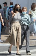 ANGELINA JOLIE Out with Her Daughter Shiloh at The Grove in Los Angeles 03/21/2022