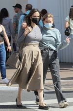 ANGELINA JOLIE Out with Her Daughter Shiloh at The Grove in Los Angeles 03/21/2022