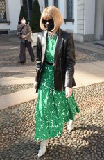 ANNA WINTOUR Out at Milan Fashion Week 02/27/2022