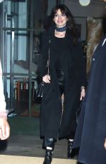 ANNE HATHAWAY Heading to a Press Tour for WeCrashed in New York 03/09/2022