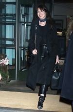 ANNE HATHAWAY Heading to a Press Tour for WeCrashed in New York 03/09/2022