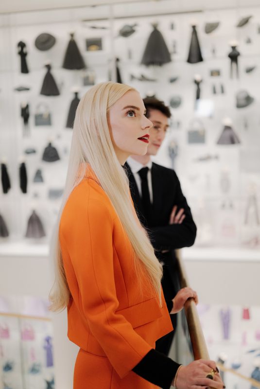 ANYA TAYLOR-JOY at a Tour Through Dior la Galerie at in Paris 03/02/2022