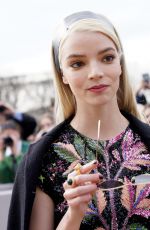 ANYA TAYLOR-JOY at Dior Fashion Show in Paris 03/01/2022
