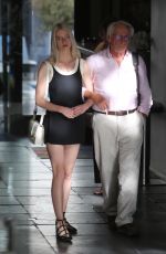 ANYA TAYLOR-JOY Out with Her Father Dennis at Sunset Marquis in West Hollywood 03/25/2022