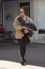 ASHLEE SIMPSON Out for Yoga Class in Los Angeles 03/23/2022