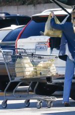 ASHLEE SIMPSON Shopping for Groceries at a Market in Los Angeles 03/01/2022