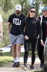 ASHLEY GREENE Out Hiking with Friends in Los Angeles 02/27/2022
