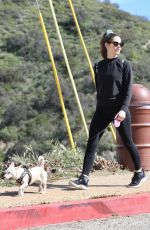 ASHLEY GREENE Out Hiking with Friends in Los Angeles 02/27/2022